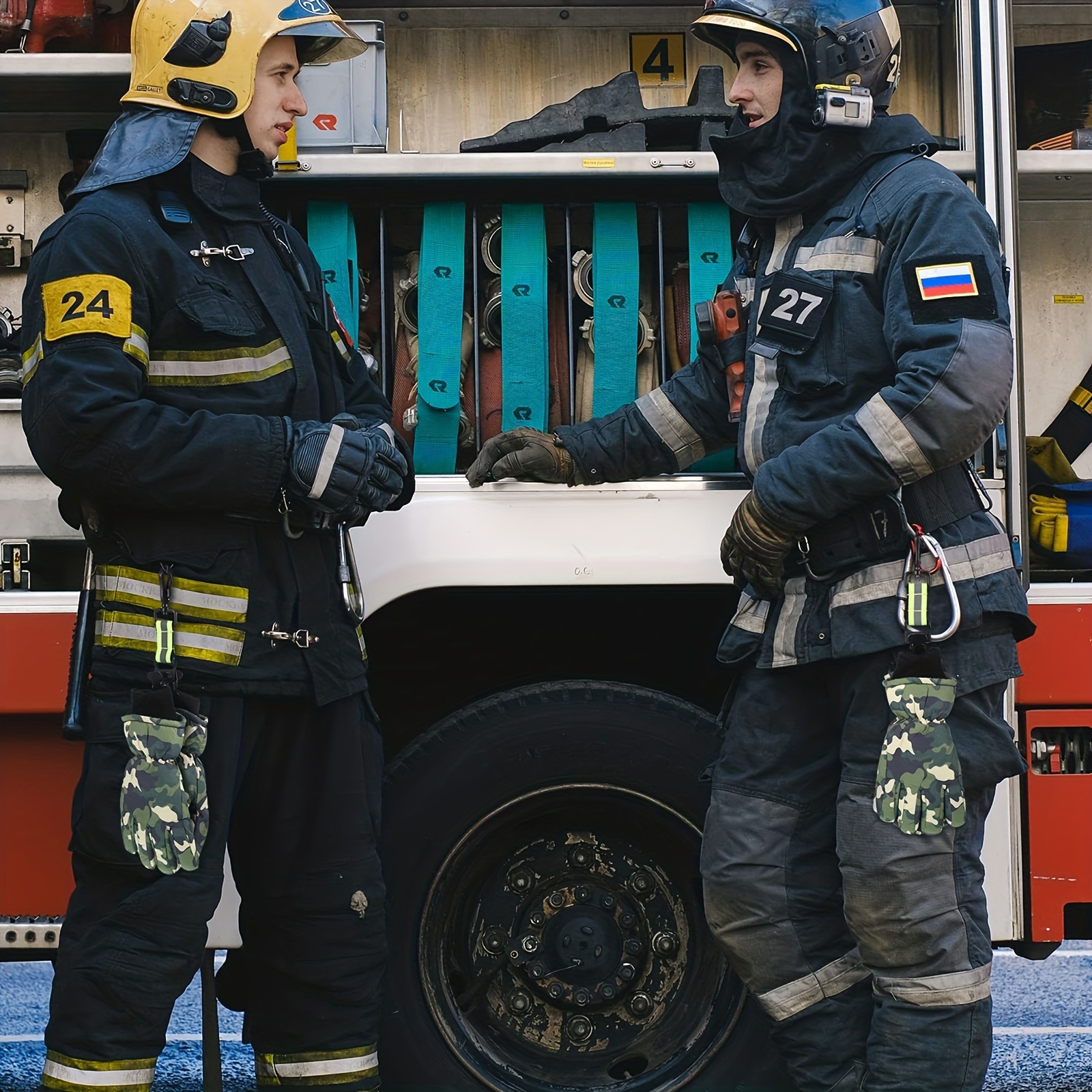 2pcs Clips De Gants De Pompier Gants De Sécurité Au Travail - Temu Belgium