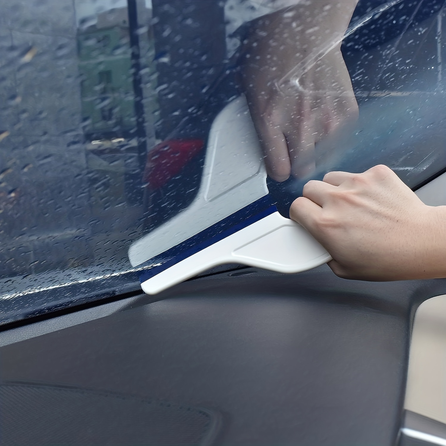 Car Glass Water Scraper For Car Washing And - Temu