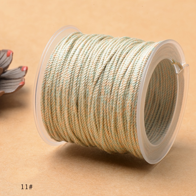 Waxed Thread 30 Colors 1mm 328 Yards Wax Cotton String Waxed