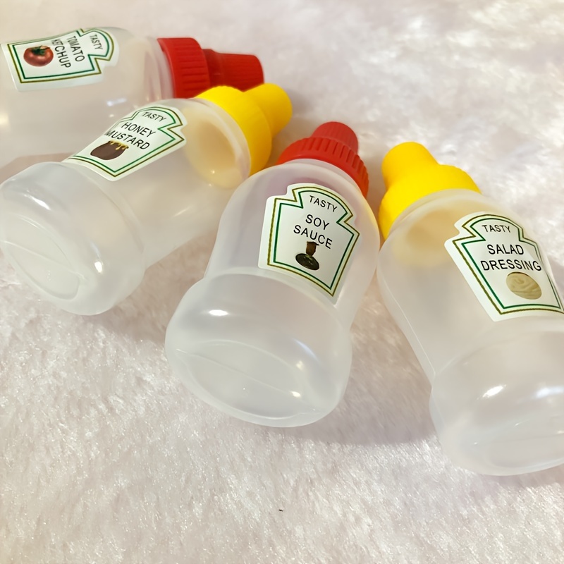 Mini Condiment Bottle Honey Mustard Squeeze Bottle Portable - Temu