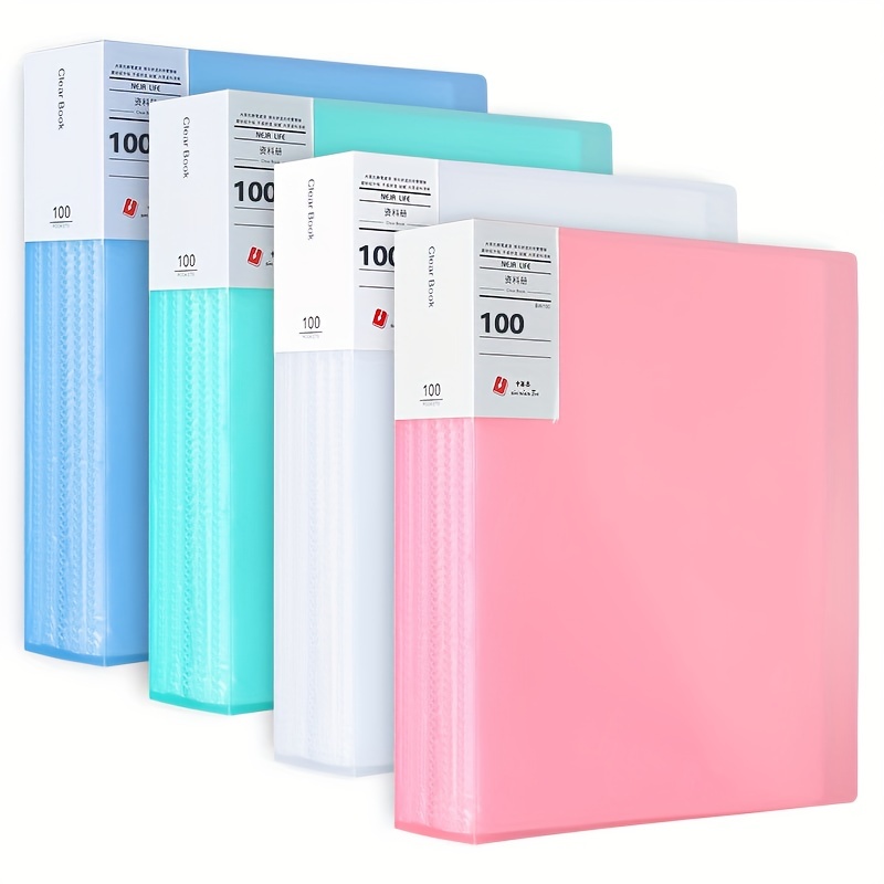 Art Portfolio Folders With Clear Paper Protector A4 Art - Temu