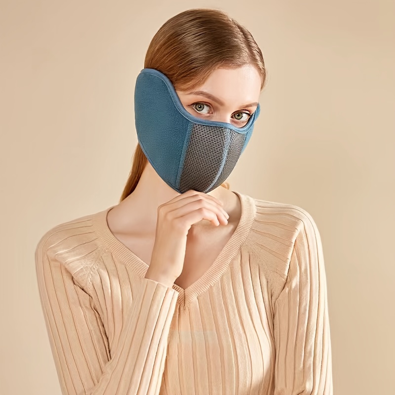 Masque facial chaud, lavable, couvre-visage dhiver réutilisable