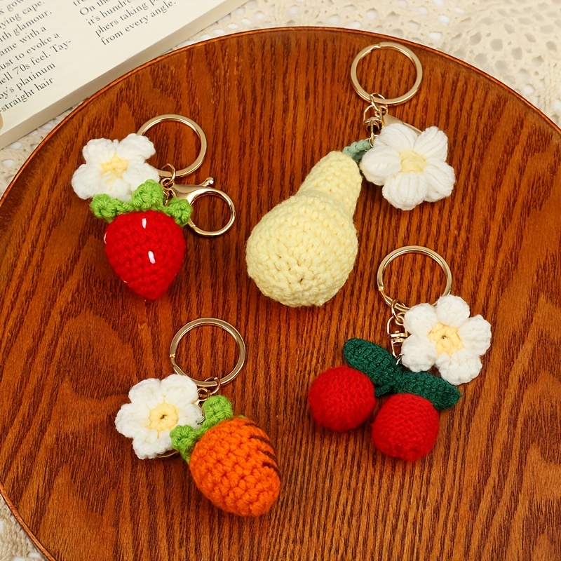 Fruit Salad Accessories for Keychains and Appliqués Crochet