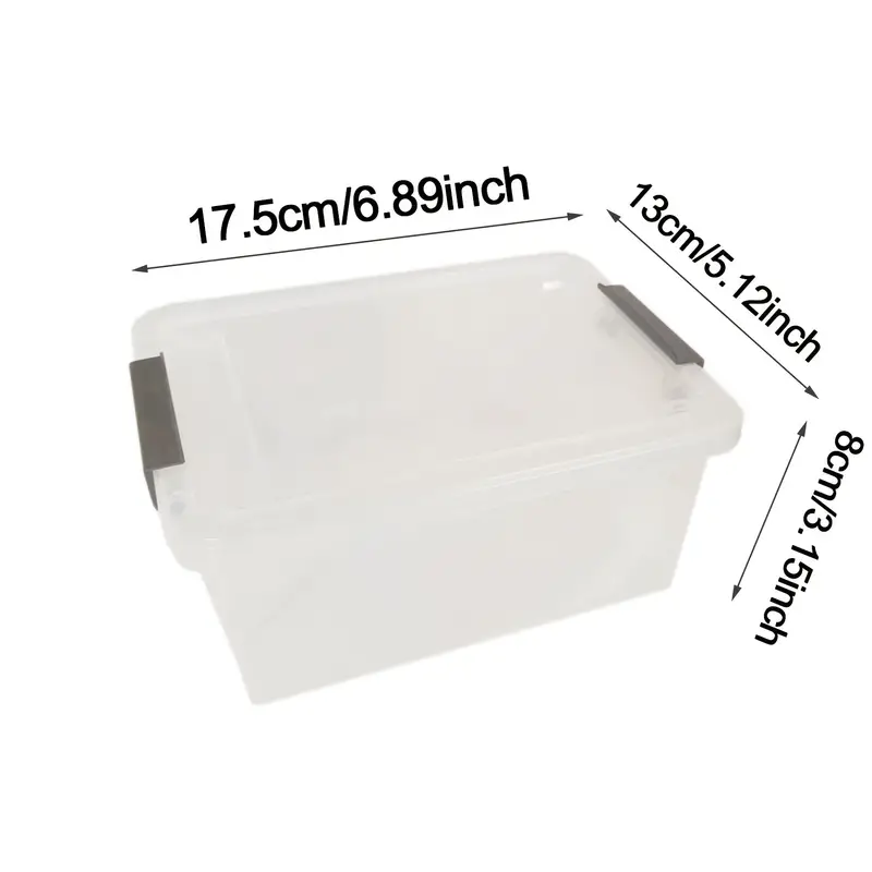Square Transparent Storage Box Small Finishing Box Sample - Temu