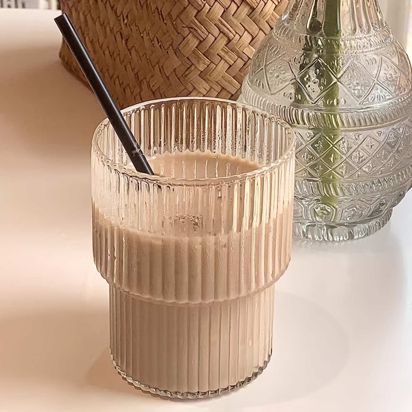 Cute Vertical Bamboo Cup For Milk, Coffee, And Water - High-value Glass  Tumbler For Home And Office Use - Aesthetic And Durable Drinkware For  Summer And Winter - Temu