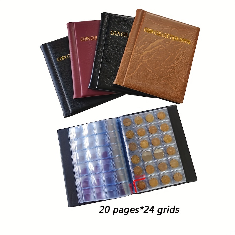 Stamp Collection Book: Organizer For Stamp Collecting - 100 Page Album With  Grid Placement