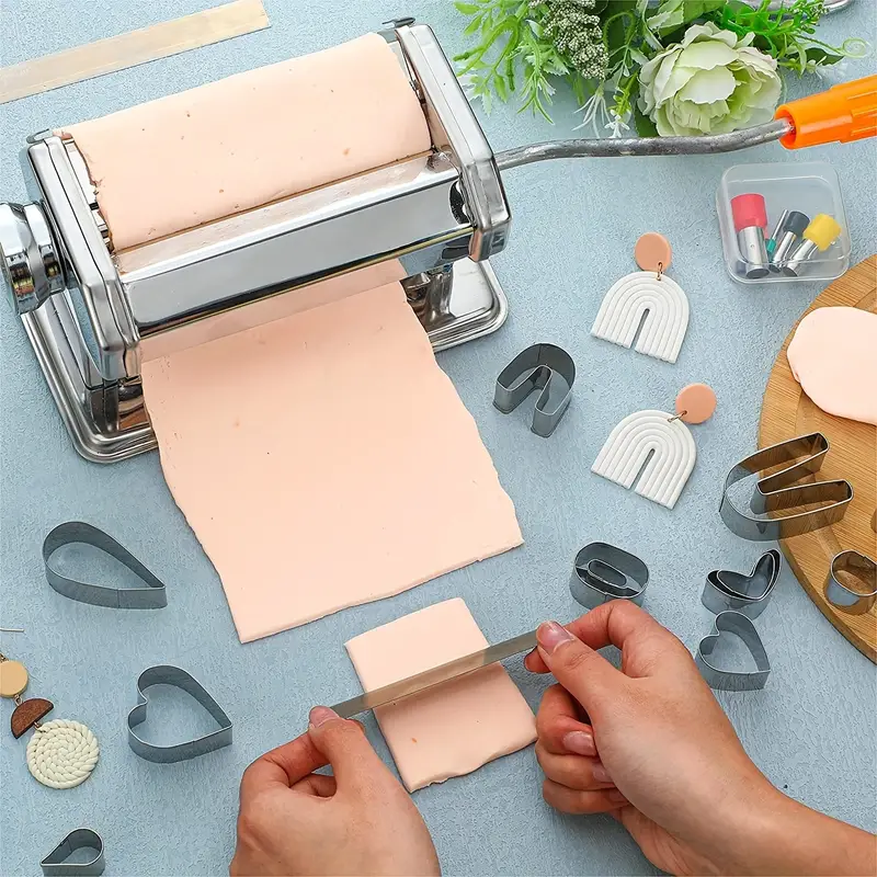 The Hobbyworker Polymer Clay Press To Flatten, Smooth & Craft