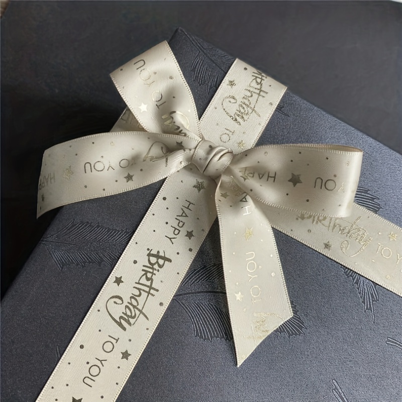 Make a wish wedding ribbon in black printed on 5/8 white satin, 10 yards