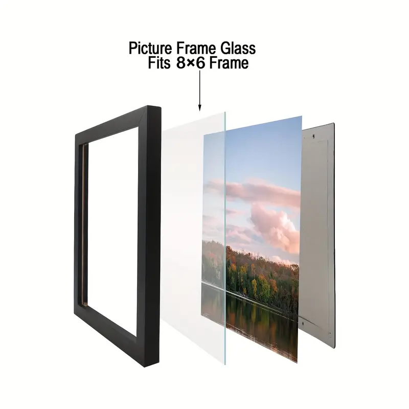 Picture Frame Glass Replacement Replacement Glass For 8 By 6 - Temu