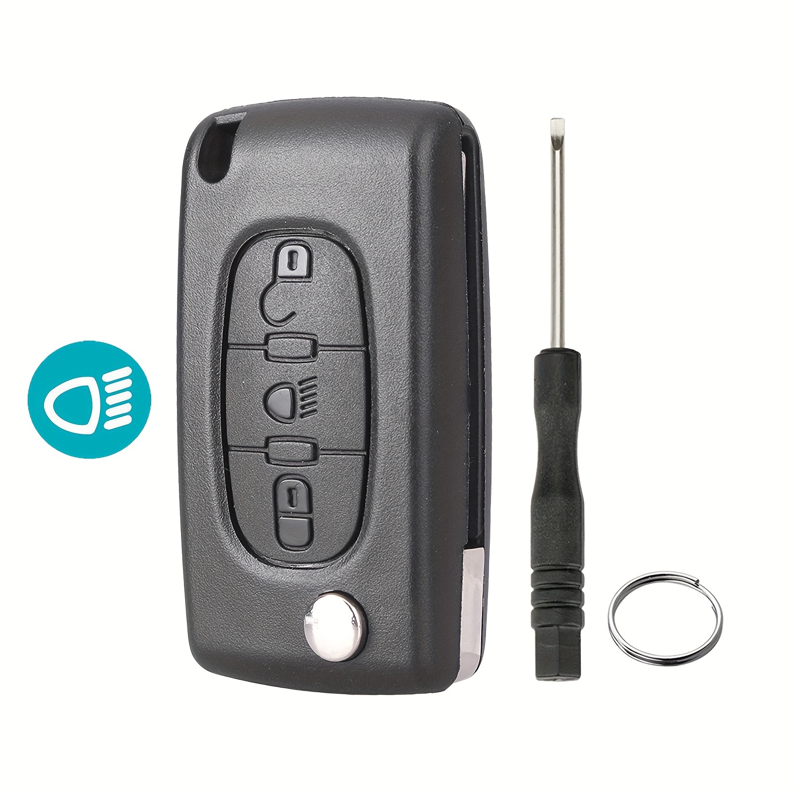 3 Buttons Flip Folding Remote Car Key Fob Shell Case, No Hold Button Remote  Key Shell For I20 I30 Ix35 I35 Accent Picanto Sportage K5 - Automotive -  Temu
