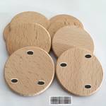 1/2/5pcs Coffee Coasters, Thickened Retro Personalized Coffee Coasters, Portable Heat Insulation Non-slip Wooden Coasters, Round Wooden Decorative Mat, Tea Coasters