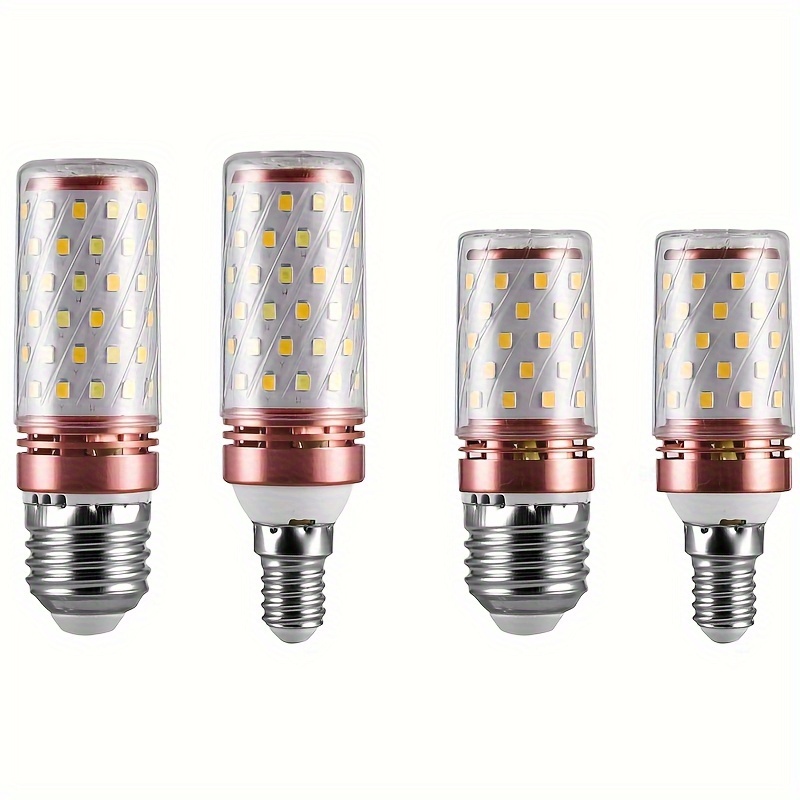 Paquete de 10 bombillas LED de filamento E14 de 4 W, equivalente a 450  lúmenes, 40 W, bombilla de filamento LED E14, base blanca cálida, 3000 K