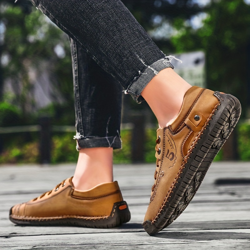Men's Lace Up Non Slip Casual Shoes Comfortable Sneakers