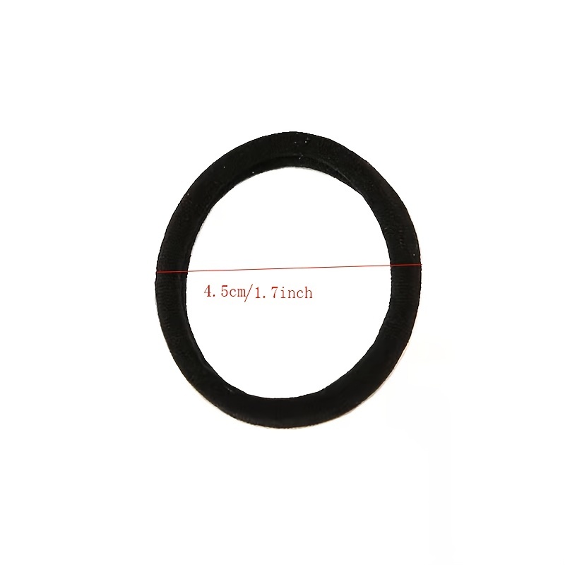 100pcs Solid Hair Tie Ponytail Holder Minimalist Hair Band