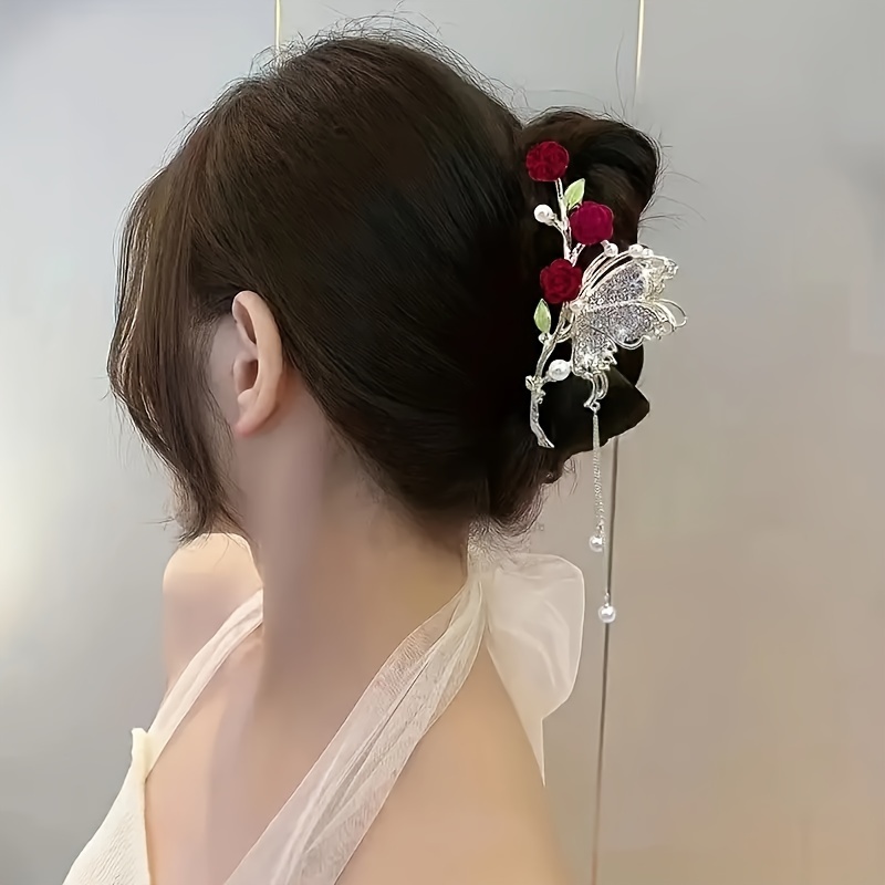 Princess Hair Accessories: Flower Butterfly Mini Hair Clips - Temu Japan