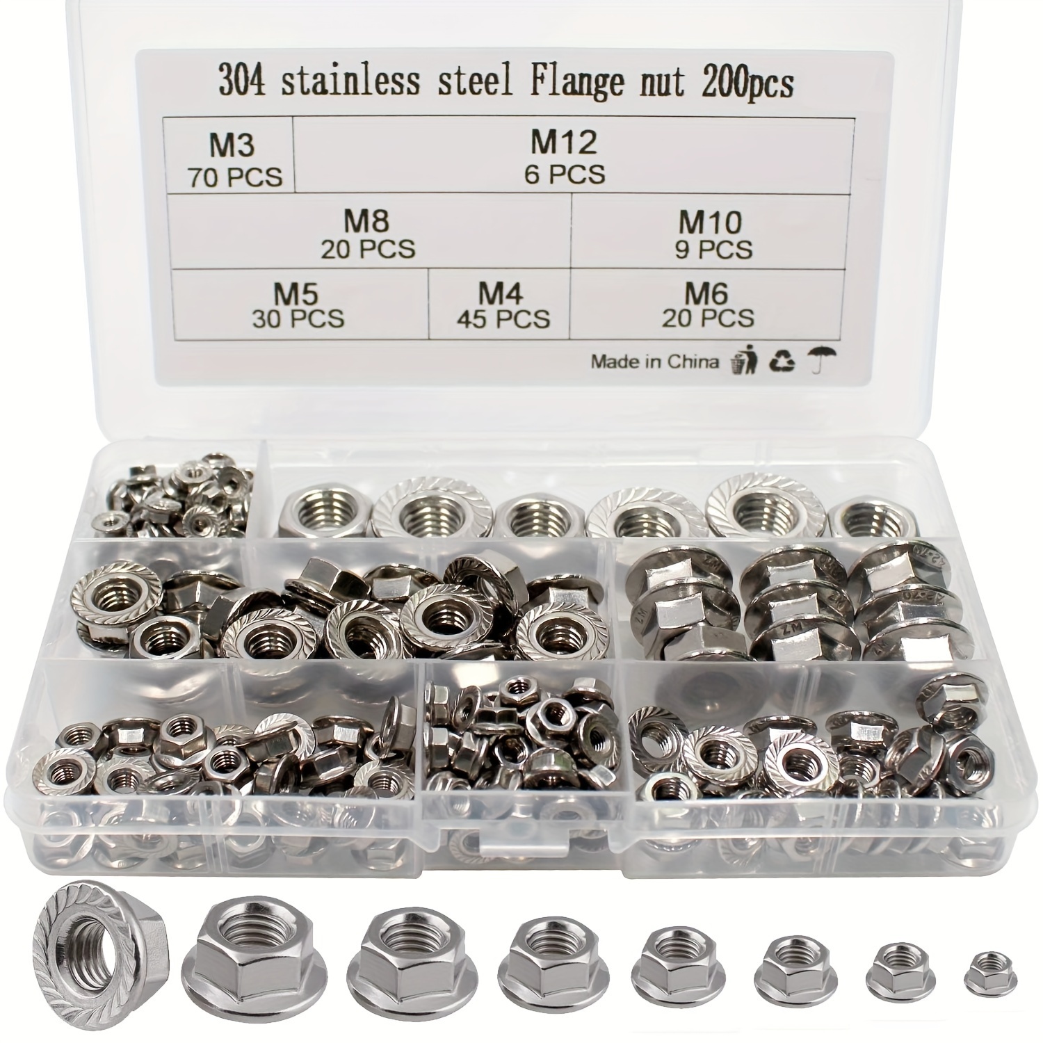 182 Pcs. Threaded Insert M3 M4 M5 M6 M8 M10 M12 Press-In Nut Internal  Thread Nuts Embedding Nuts For Plastic Parts By Heat Or Ultrasound 