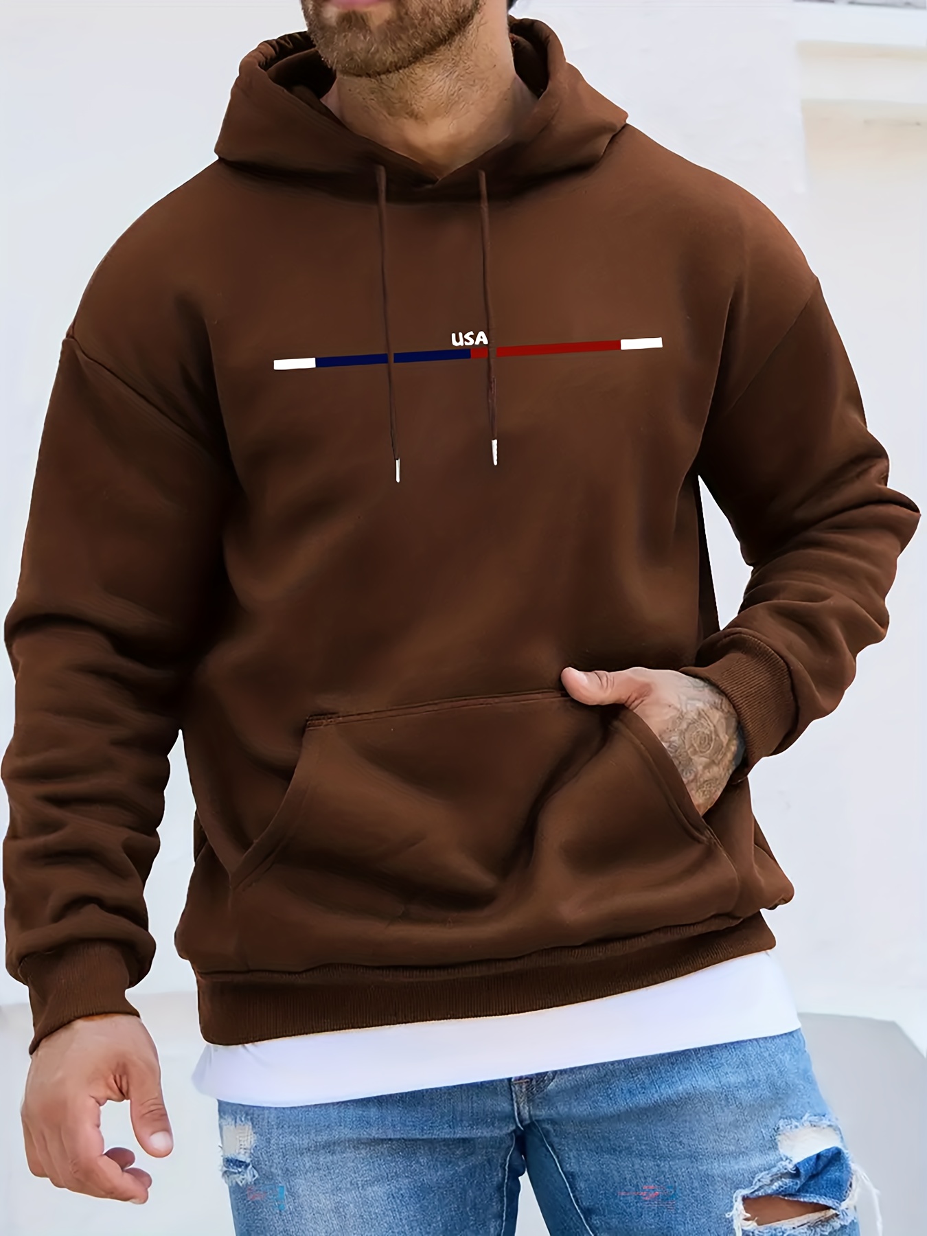 Brown Hoodie - Temu