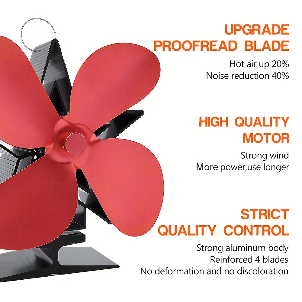 1 Ventilador Estufa Accionado Calor 4 Aspas, Motores Silenciosos No  Eléctricos, Estufa Leña, Ventilador Chimenea Circula Aire  Caliente/calentado, Ventilador Ecológico Estufas Gas/pellets/leña/leños  (termómetro No Incluido) - Hogar Cocina - Temu Mexico