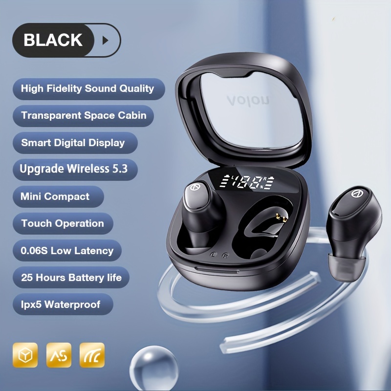 Audífonos Inalámbricos Bluetooth Deportivos V5.3 Negros Azul