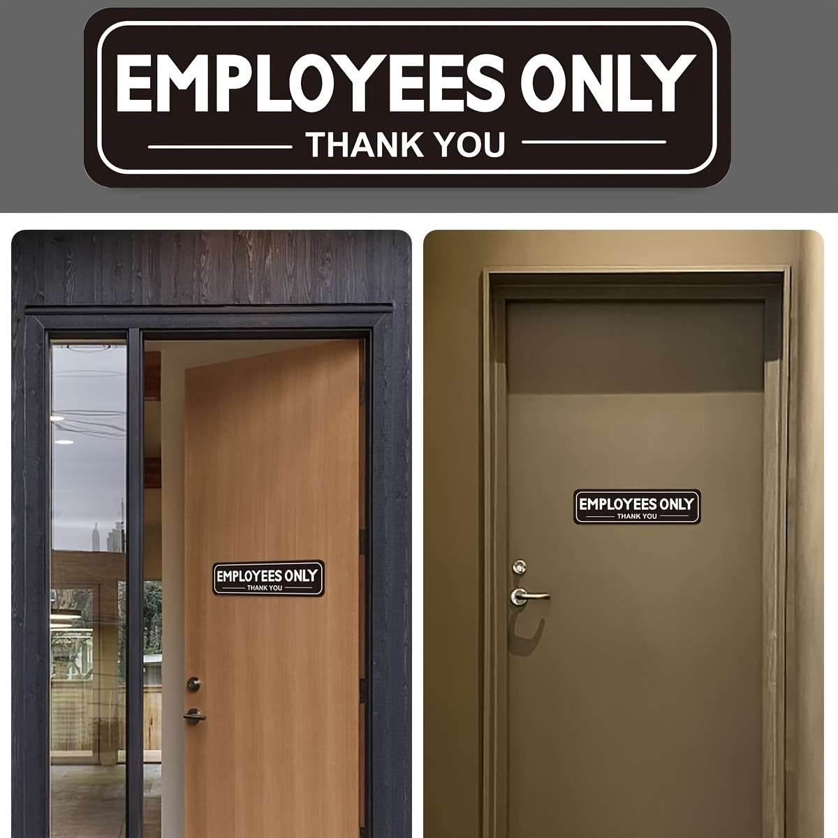 Staff Only Decal Store Business Sticker Vinyl Office Sign Restaurant Salon  Door Window Wall - Store Decals