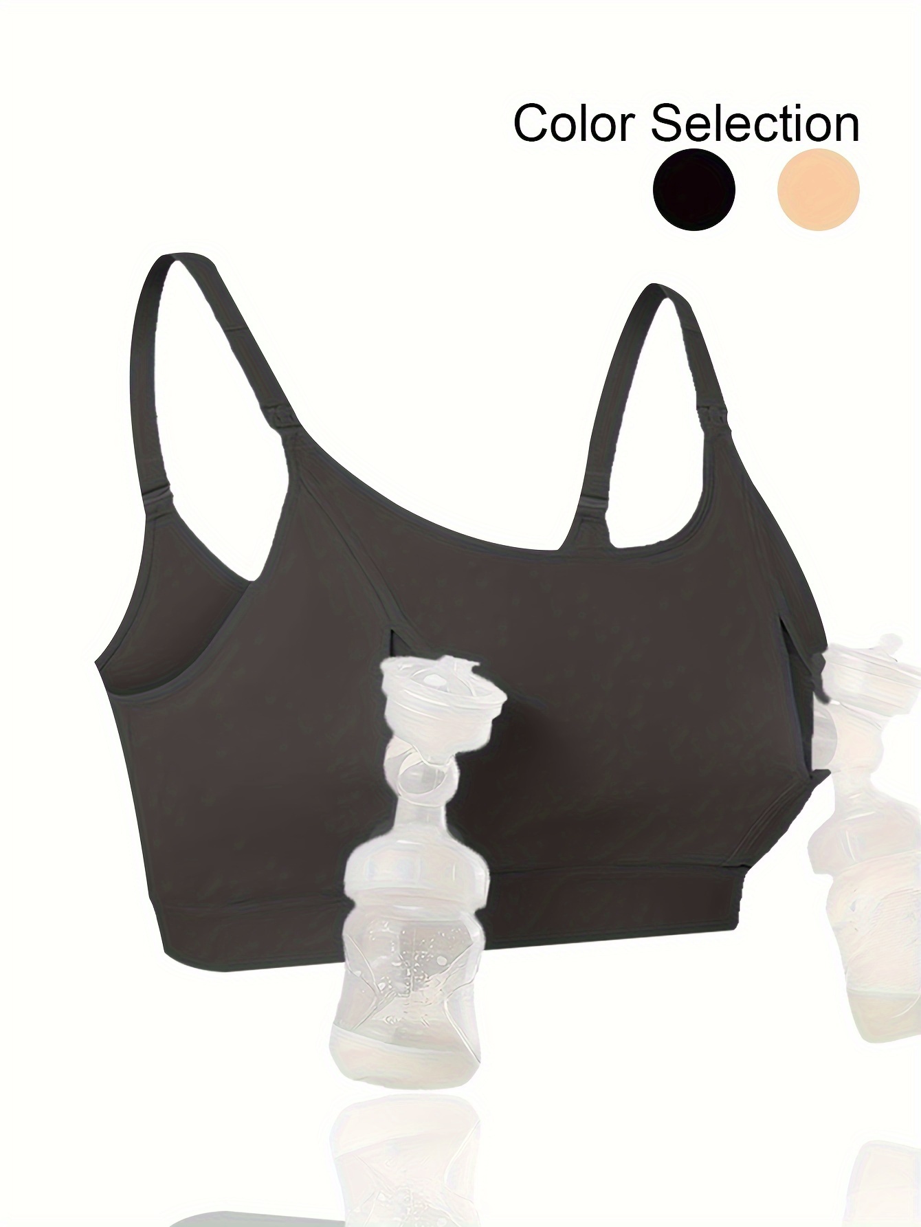 Lupantte Hands Free Pumping Bra, Comfortable Breast Pump Bra with Pads,  Adjustable Nursing Bra for Pumping : : Clothing, Shoes &  Accessories