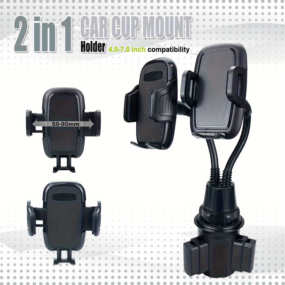 Car Water Cup Position Mobile Phone Holder Double Pole Water - Temu