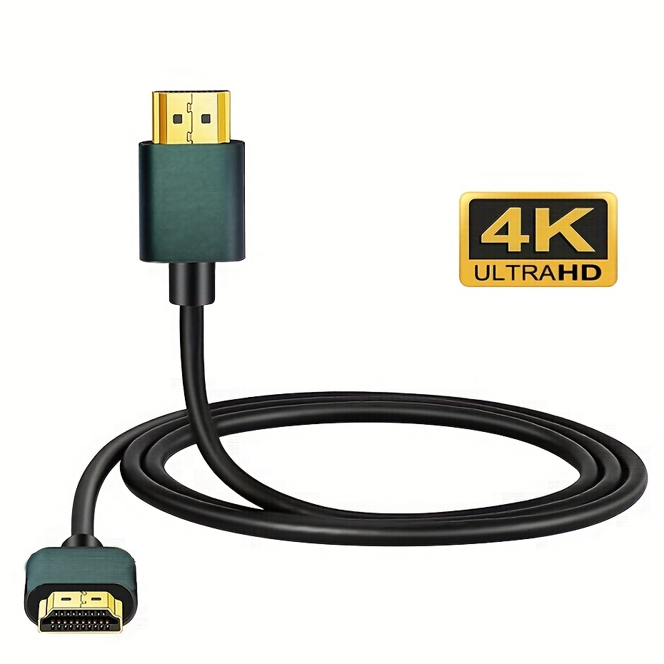 Cable de extensión HDMI de 1 pie, cable HDMI macho a hembra, extensor HDMI  trenzado de nailon, adaptador de cable HDMI 2.0 compatible con 4K @60Hz 3D