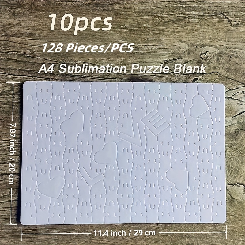  8 Sets Blank Puzzles Rectangle Sublimation Puzzle White Jigsaw  Puzzle DIY Custom Puzzle for Heat Press Thermal Transfer (A5-12) : Toys &  Games