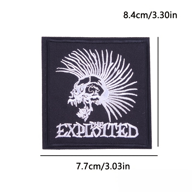 5pcs Punk Rock Patch For Clothes Stickers Applique