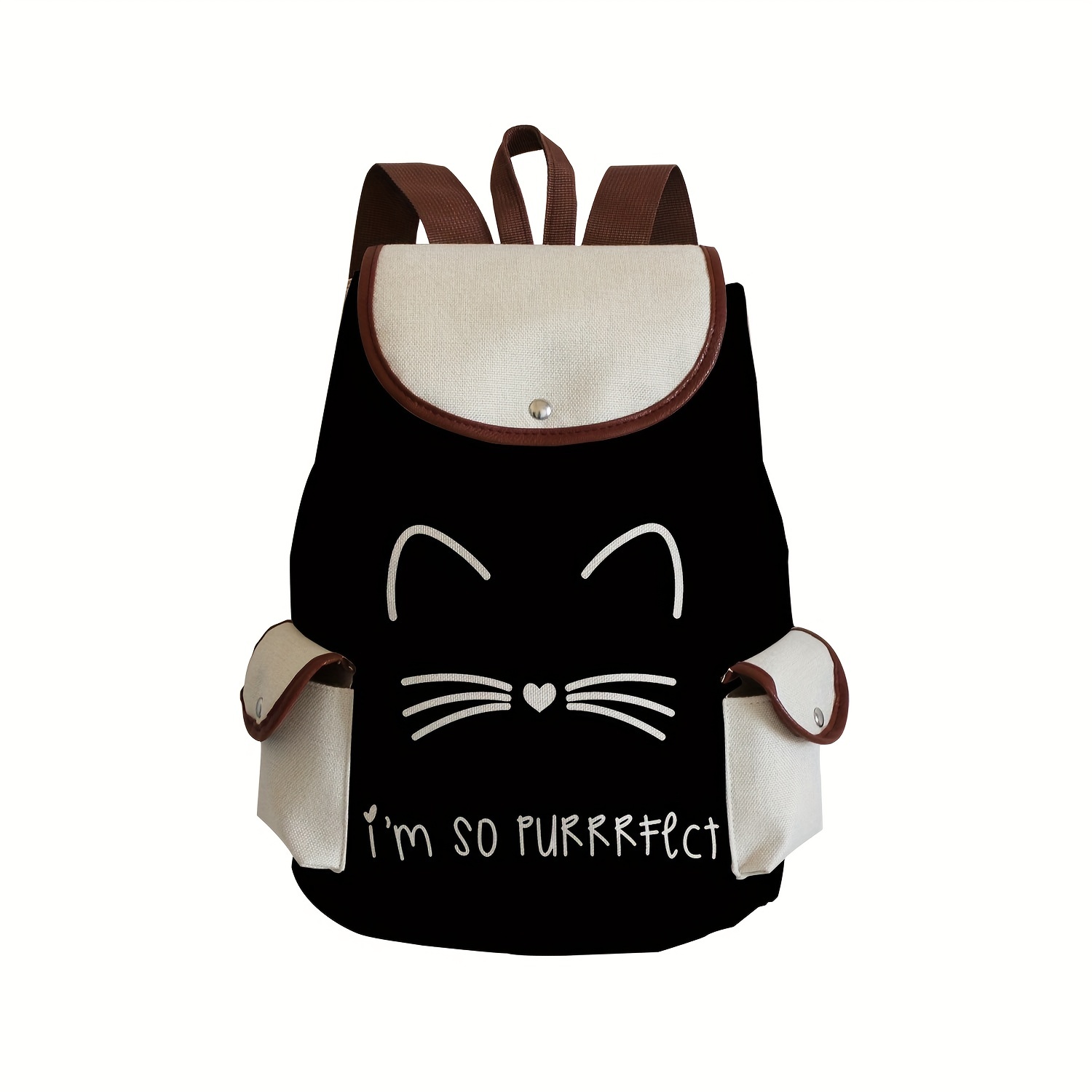 Accesorios Mujeres Detalles Felinos Diseño Gato. Mochila - Temu