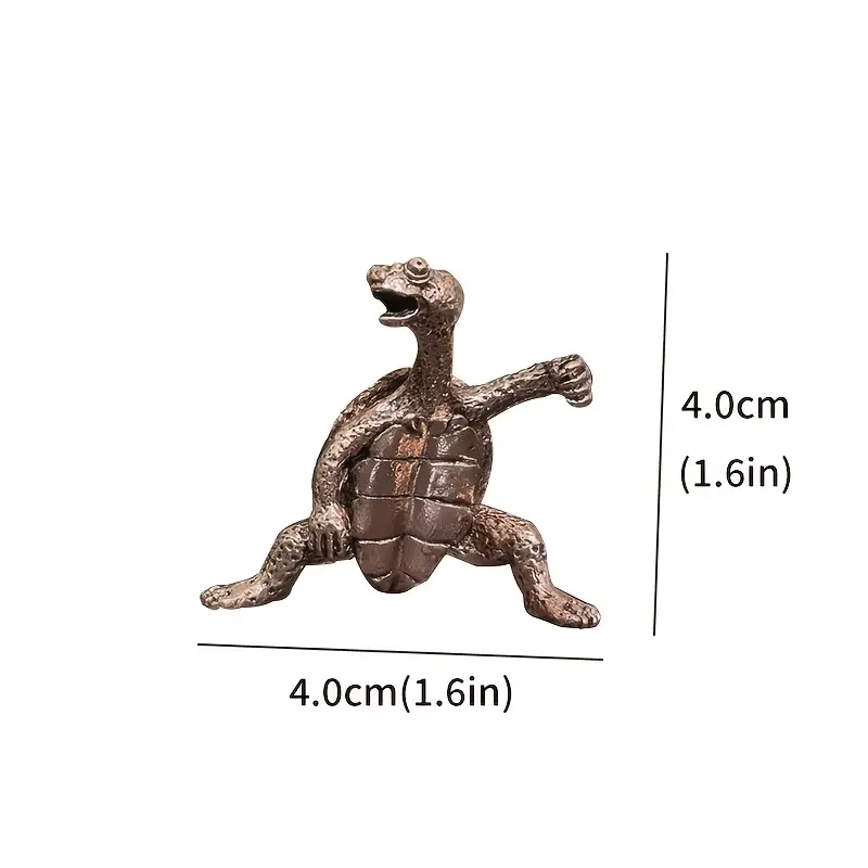 1pc Kung Fu Räucherstäbchenhalter in Schildkrötenform, lustiger Räucherstäbchenbrenner, Wohnkultur 1,6 × 1,6 Details 4