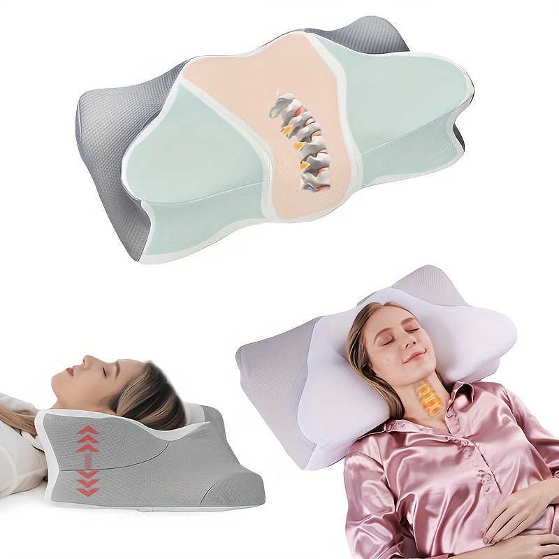 1pc Almohada Ortopédica De Espuma Viscoelástica Para - Temu