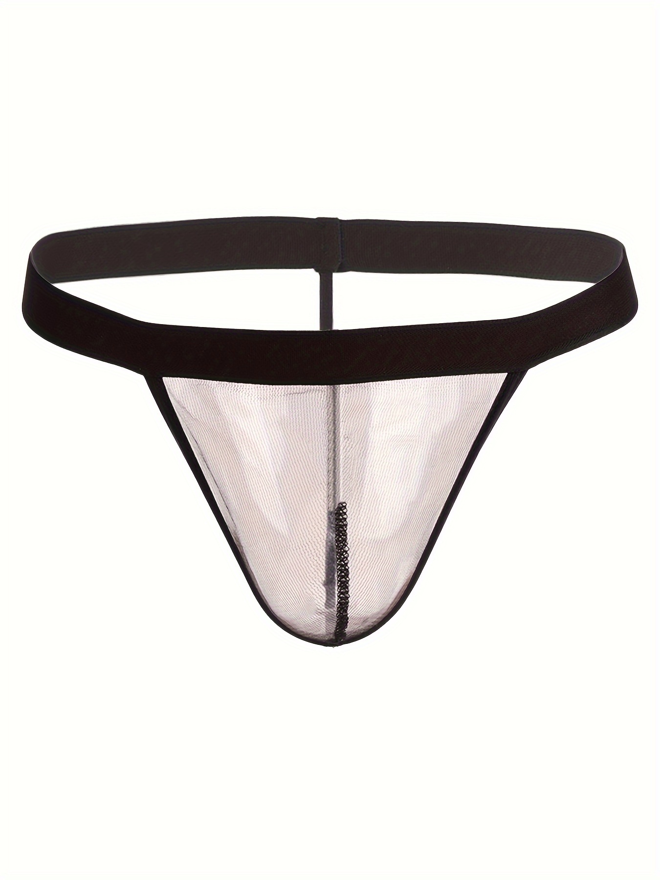 Men's Mesh See-through Pouch G-string Briefs Underwear T-back