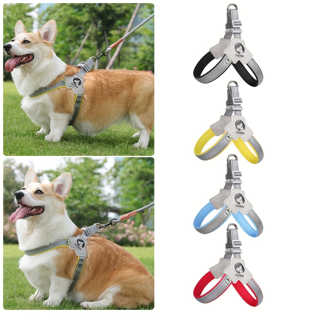 Breathable Reflective Style Dog Chest Strap Harness - Temu Portugal