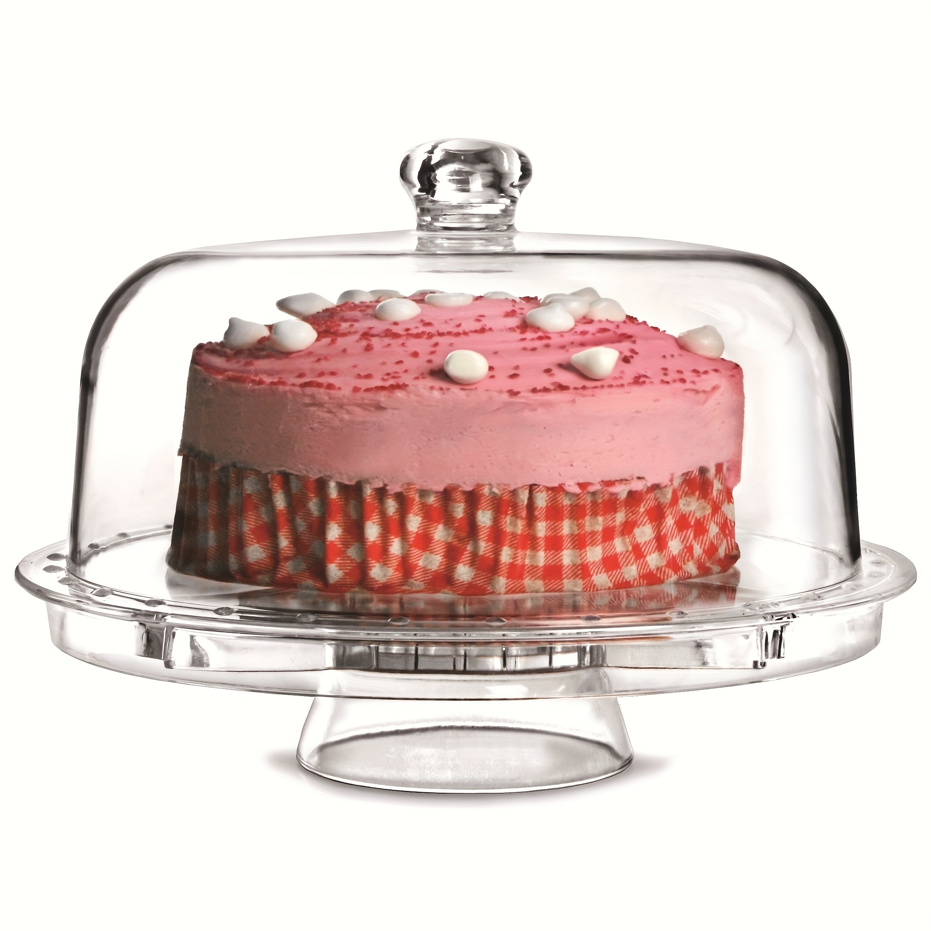 Cake Pan With Dome Lid Household Multifunctional Cake Tray - Temu
