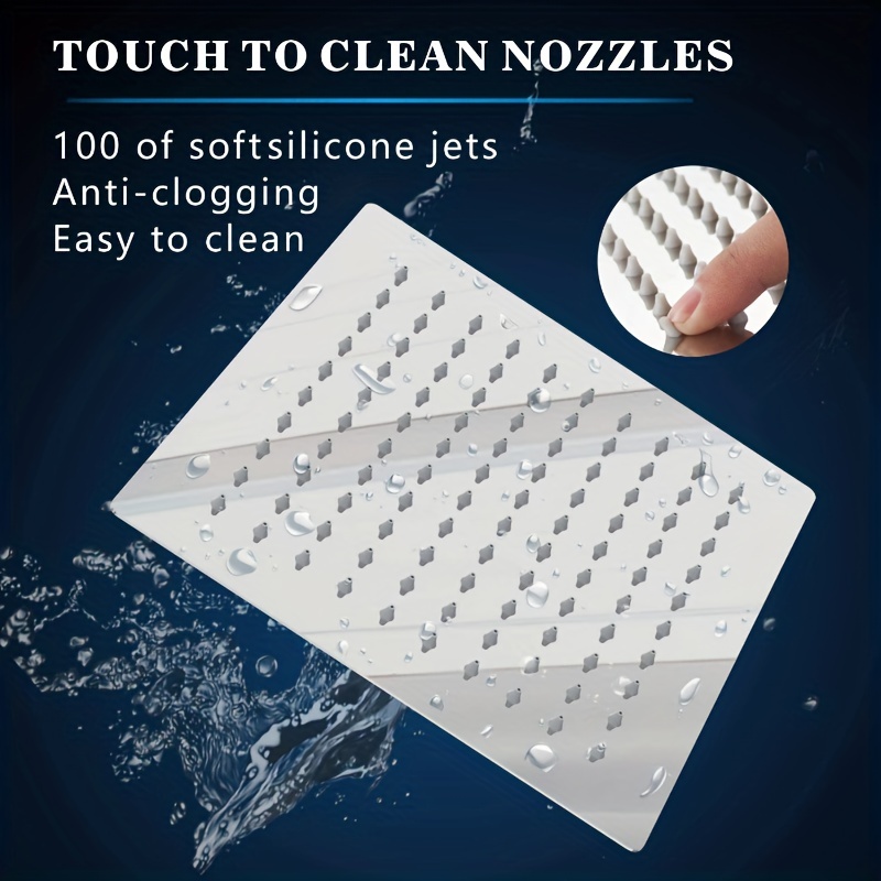 Ultra Thin Stainless Steel Rainfall Shower Head for a Soothing Spray