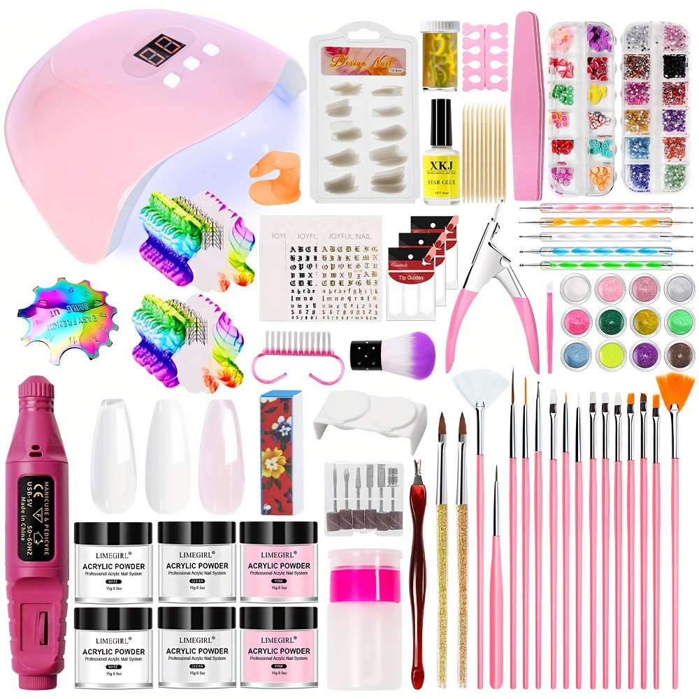 Nail Art Kit With Electric Nail Drill Nail Dotting Tools - Temu