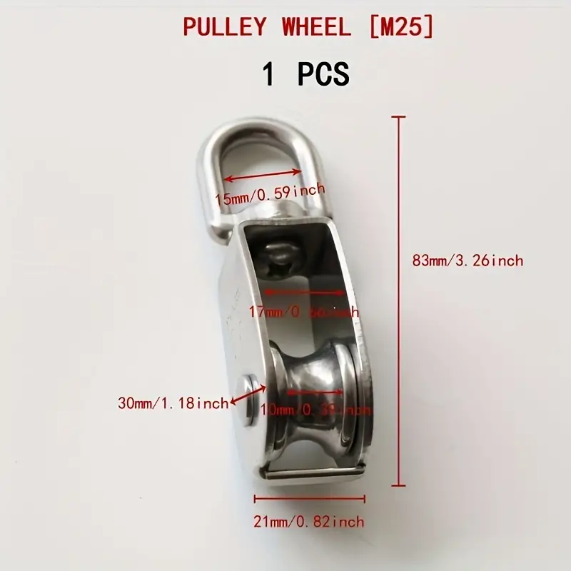 Lifting Pulley Lifting Ring Wire Rope Pulley U shaped Pulley - Temu
