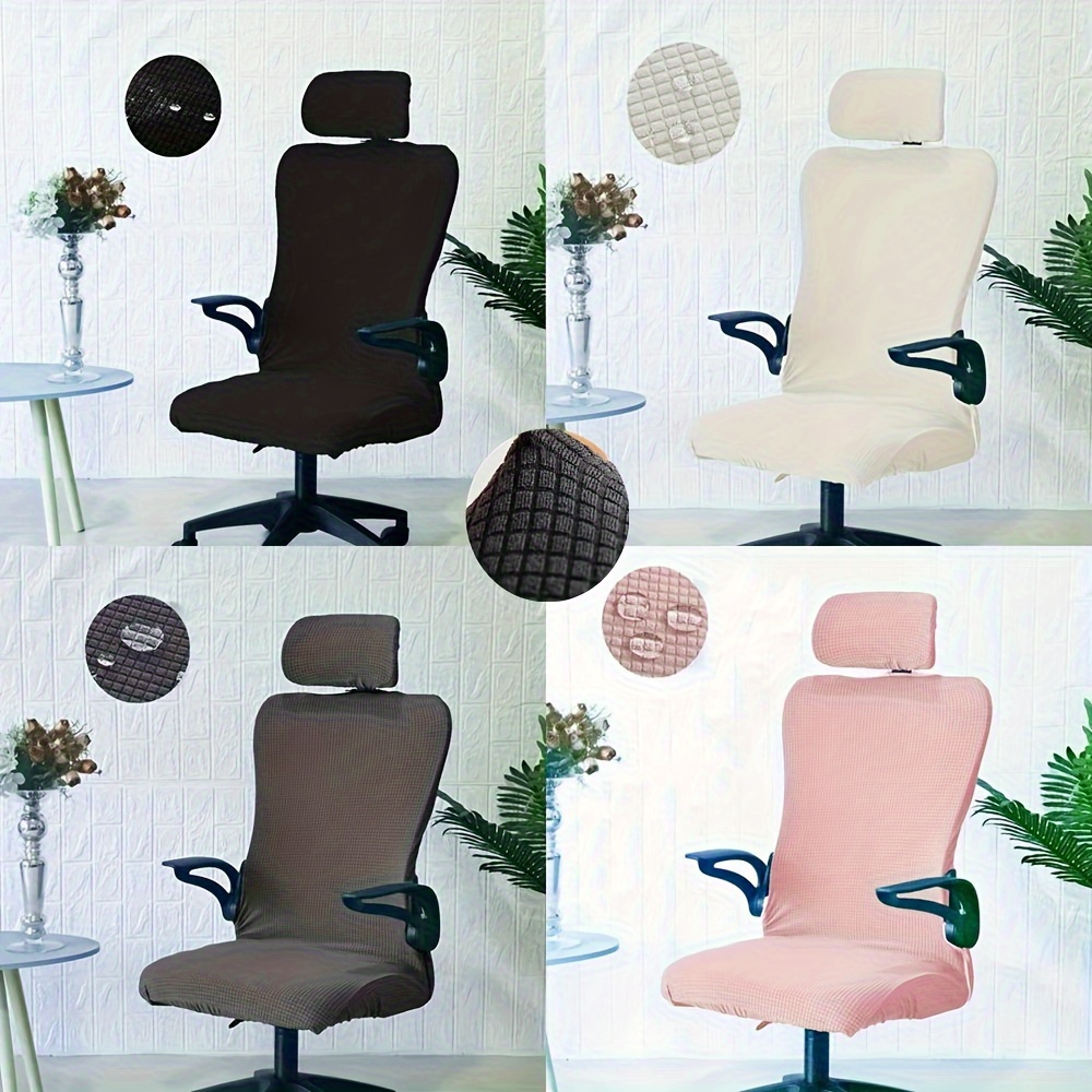 Velvet Office Chair Cover Thicken Computer Chair Covers - Temu