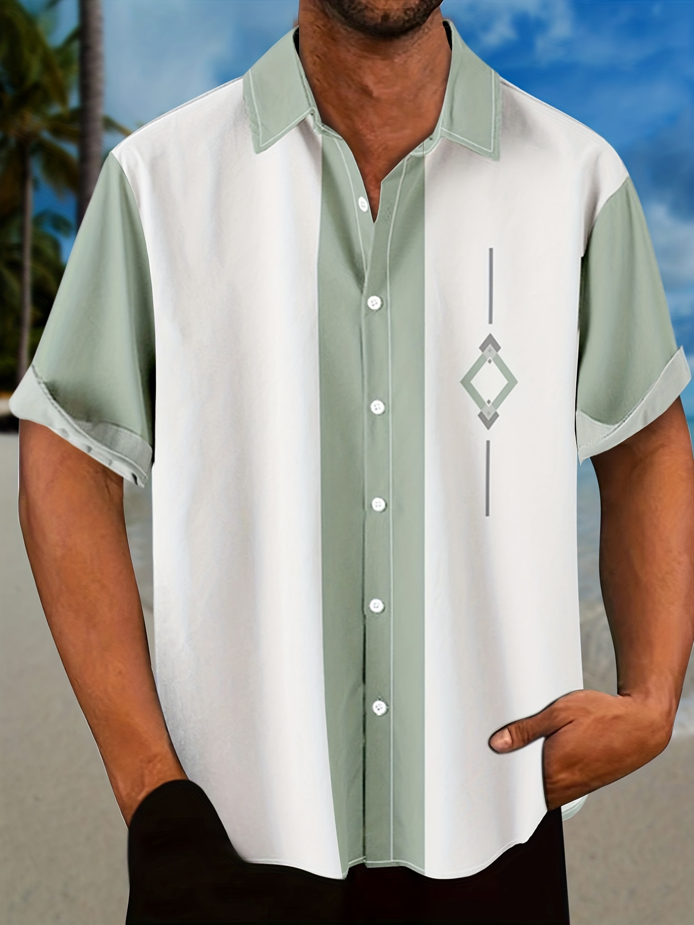 Light Green Mens Shirt - Temu