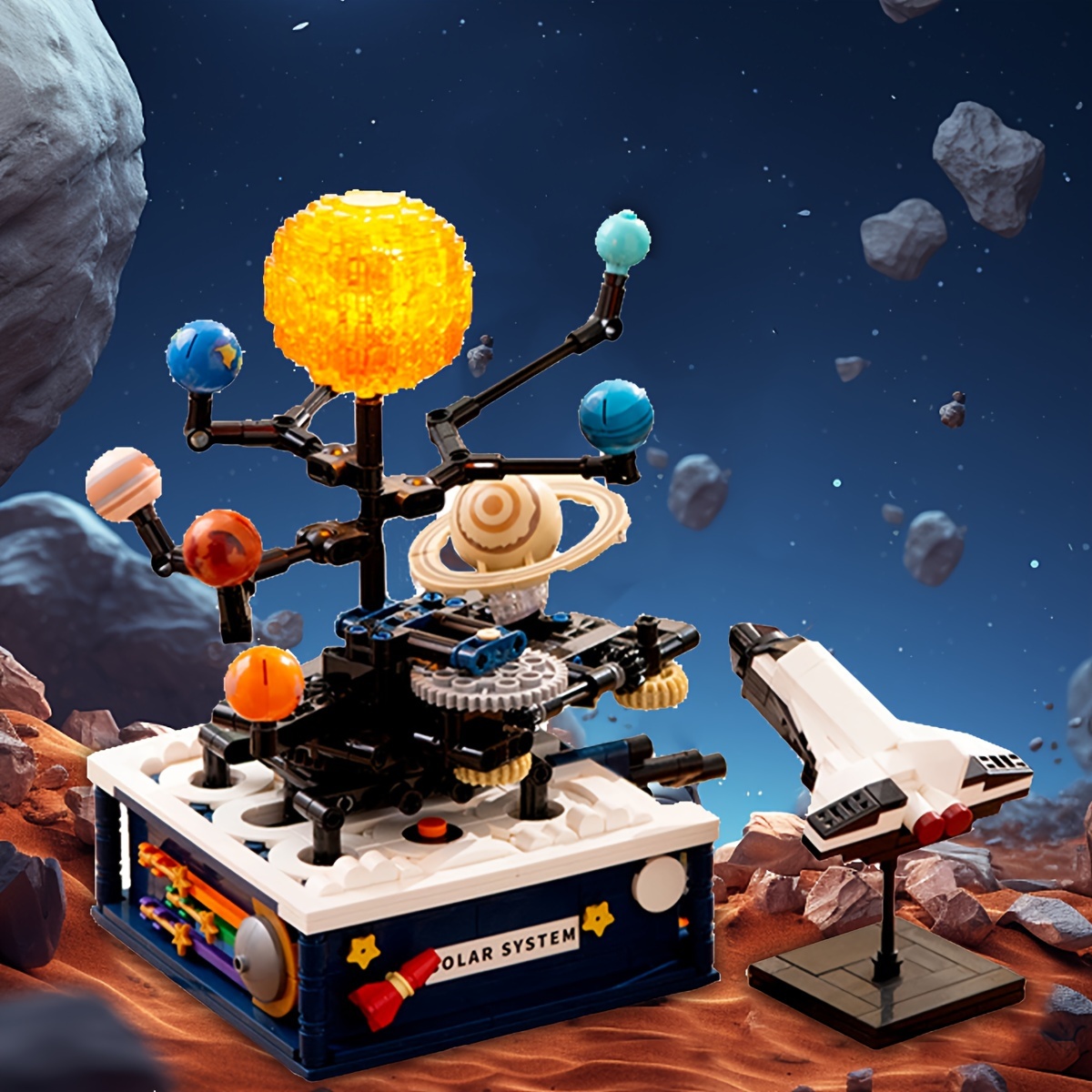 9pcs Solar System Toy Planet Model, Nine Planet Children's Early