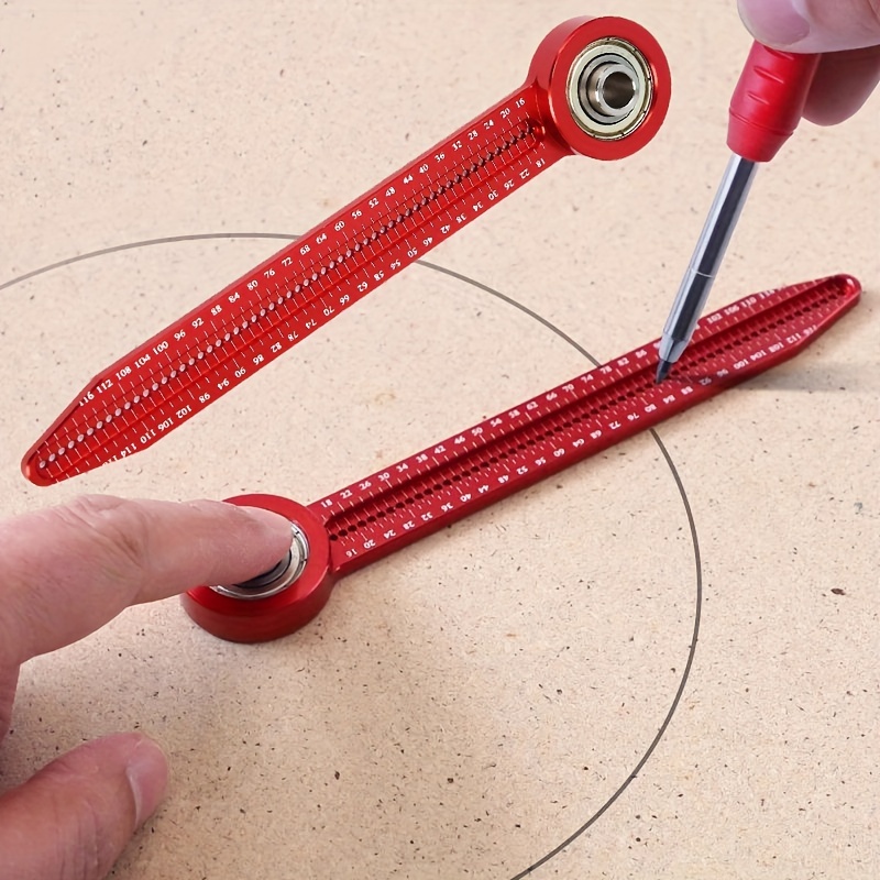 5 in 1 Woodworking Circular Drawing Tool, T Ruler 360 ° Compass