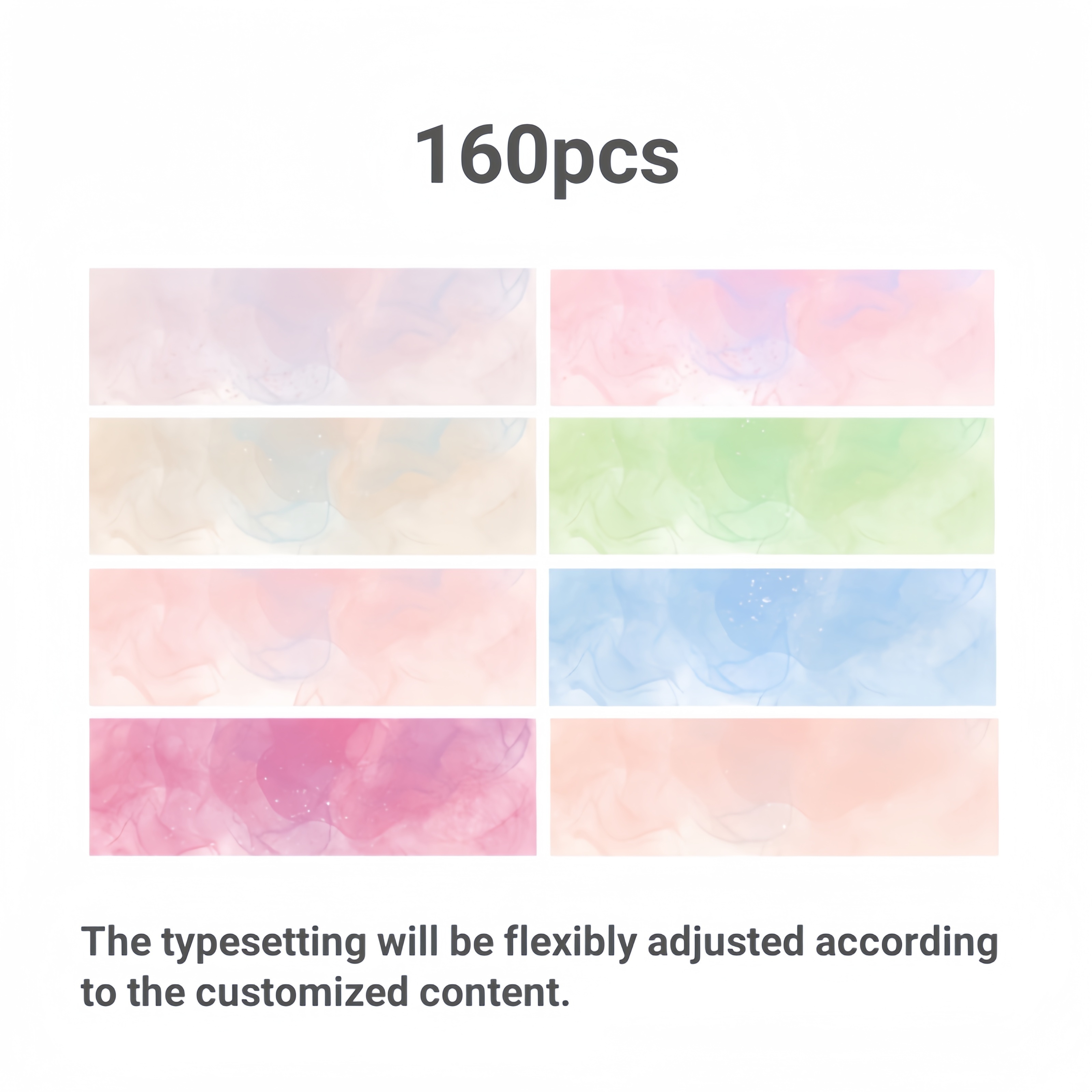TEMU [customized Address Labels] 80/160/320 Self-adhesive Personalized Labels With High-quality Color Smudge Patterns, Suitable For Formal Wedding