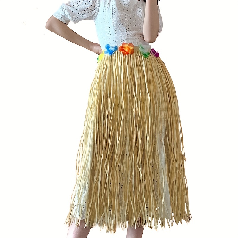 Hawaiian Raffia Grass Skirt Perfect For Stage Performances - Temu Mexico