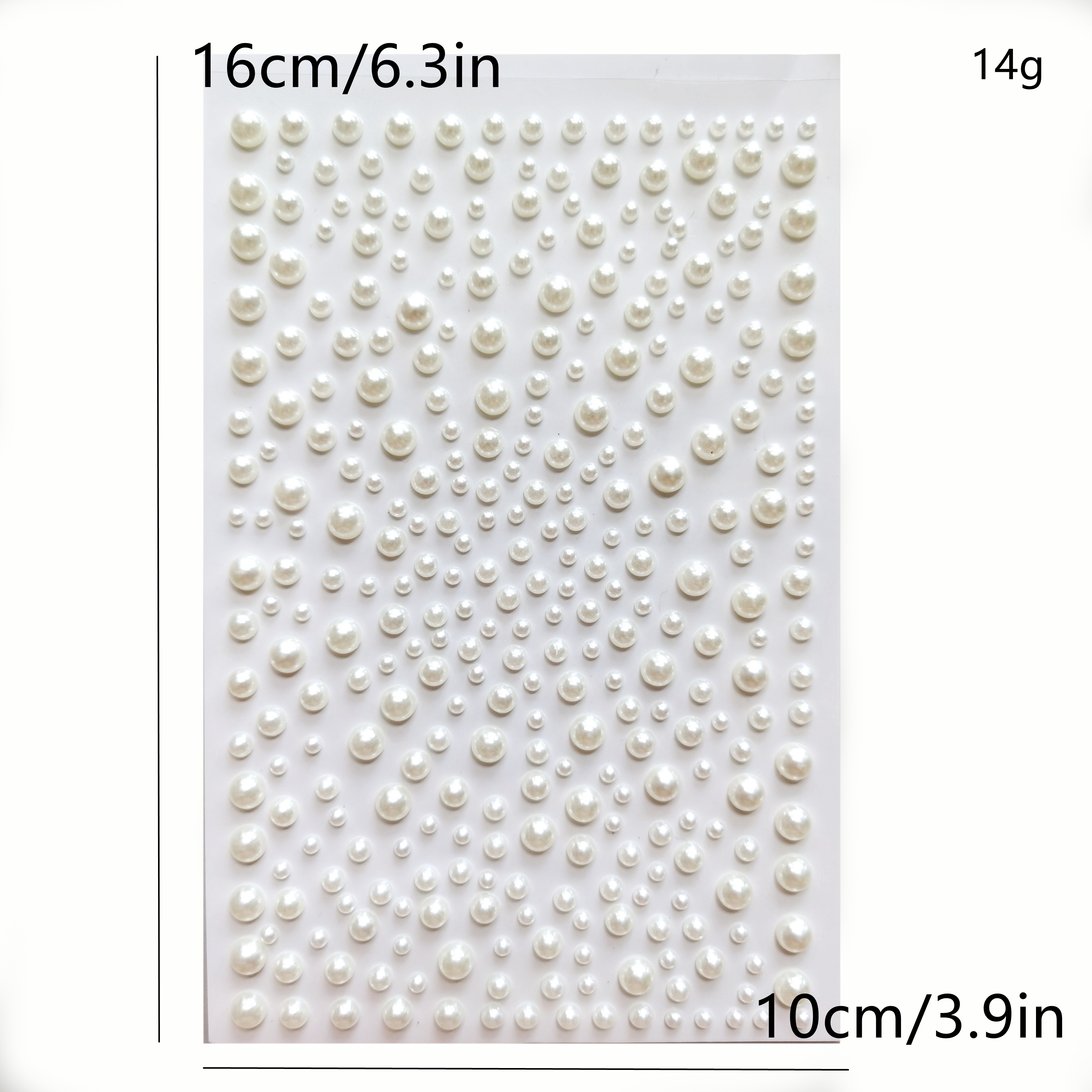 2150 Pcs Self Adhesive Pearl Stickers, White Flat Back Pearls Sticker for  Face Beauty Makeup Nail Art Cell Phone DIY Crafts Home Decor Scrapbooking