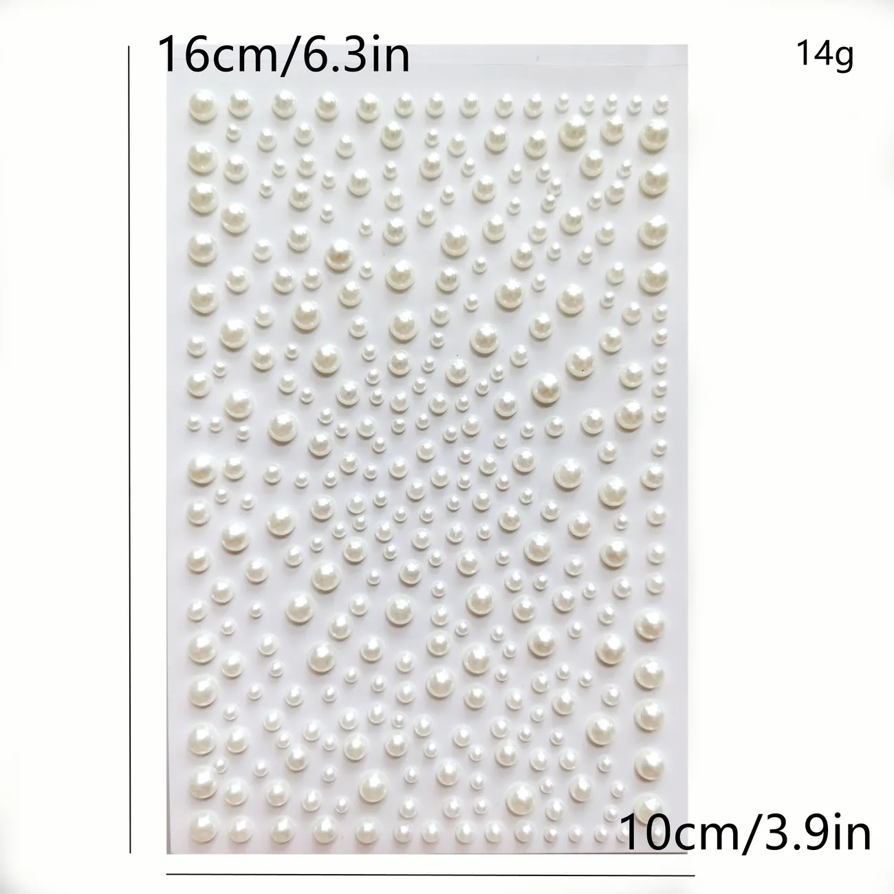  Senkary 840 Pieces (5 Sizes) Self-Adhesive Hair Pearl Stickers  Flat Back Pearl Sheets for Crafts, Wedding, Face, Makeup