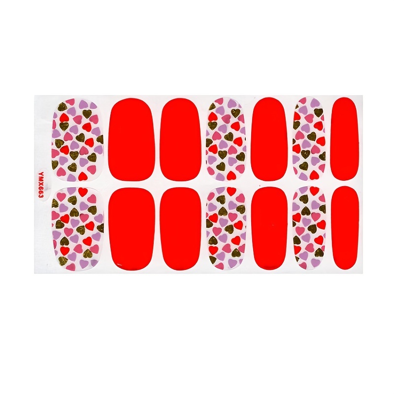 16 Sheets Leopard Print Marbled Nail Polish Strips