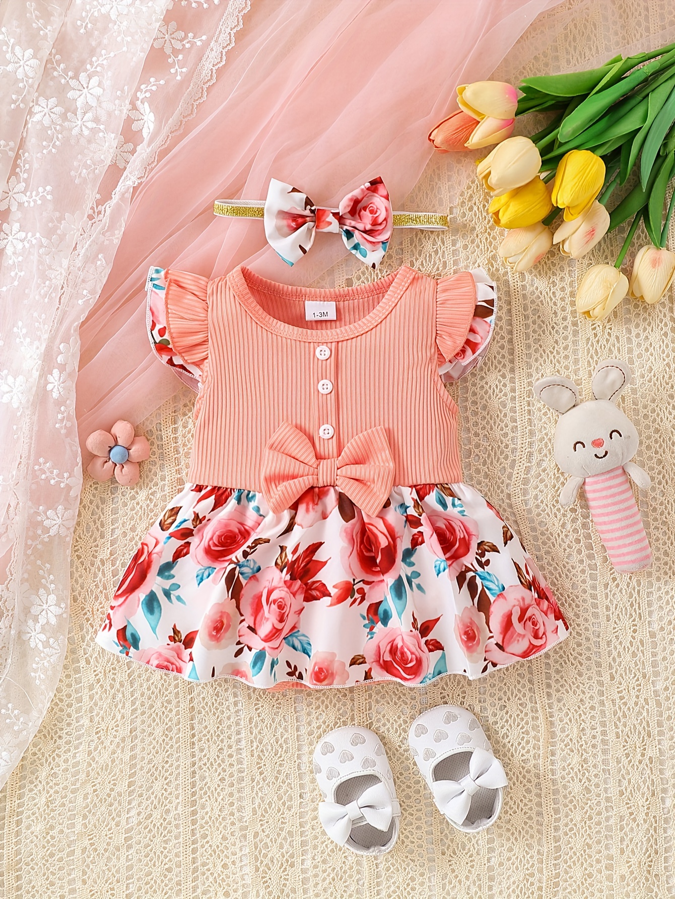 Cute Lace Bowknot Calcinhas curtas para meninas do bebê, estilo
