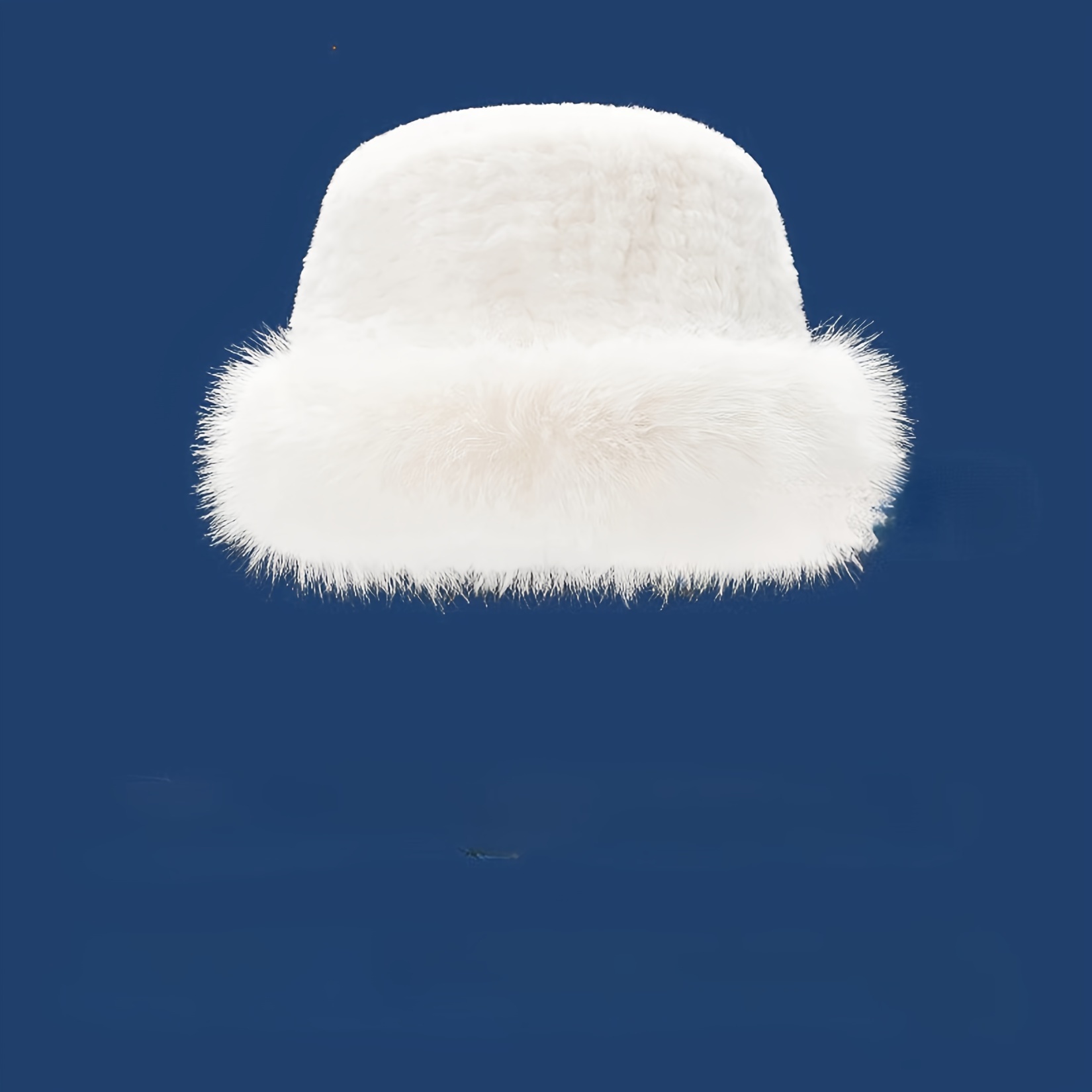 Winter Fluffy Bucket Hat for Women's Faux Fur Fishman Cap Warm Fuzzy Bucket  Hats