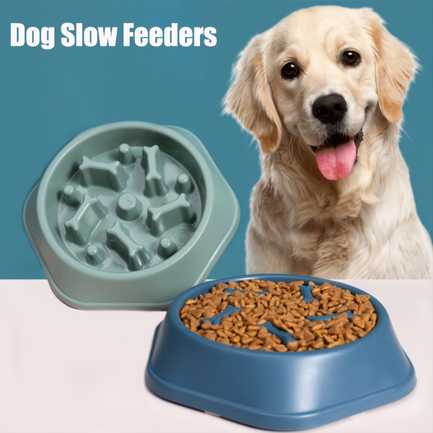 small dog slow eating bowl